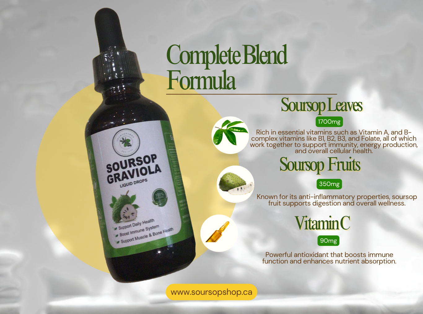 Soursop Liquid Oil Drops 2FL(60ML)