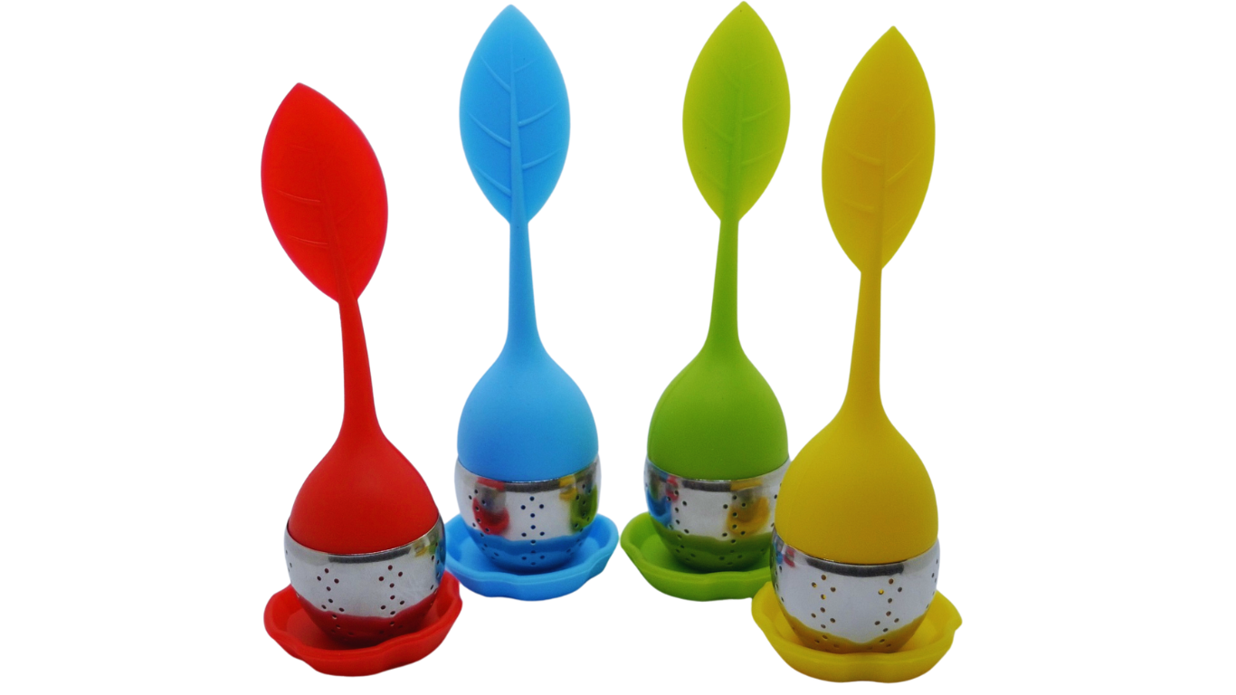 Soursopshop: Signature Stainless Steel Silicone Tea Leaf Infuser