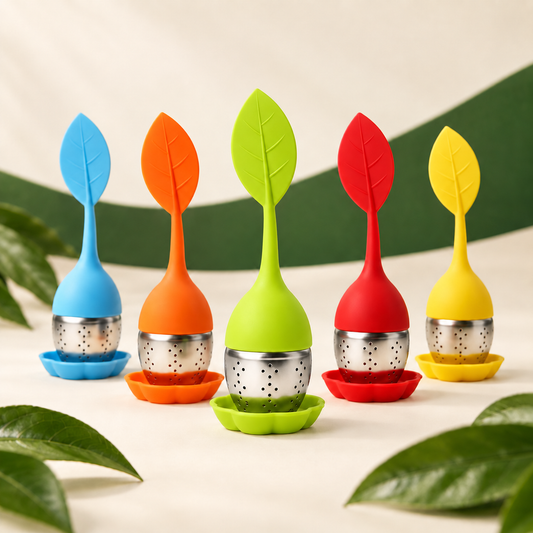 Soursopshop: Signature Stainless Steel Silicone Tea Leaf Infuser