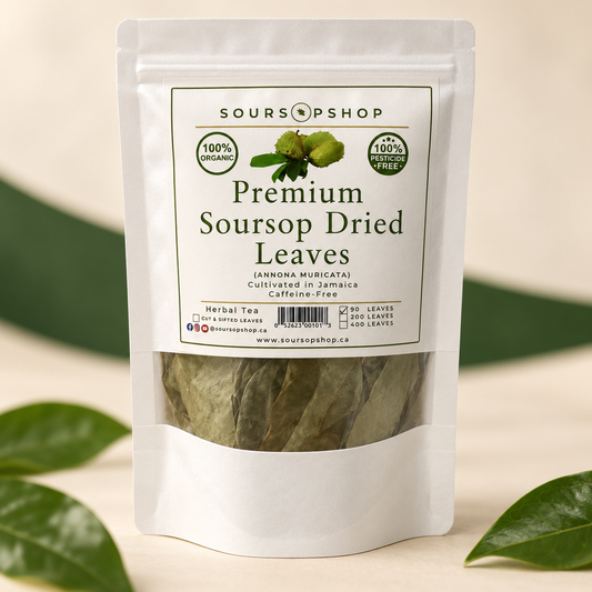 Organic Soursop Dried Whole Leaves