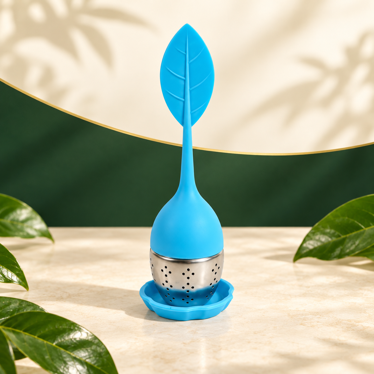 Soursopshop: Signature Stainless Steel Silicone Tea Leaf Infuser