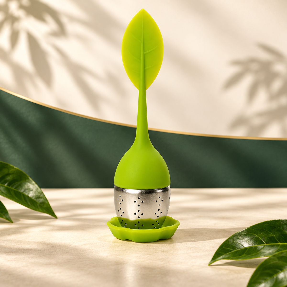 Soursopshop: Signature Stainless Steel Silicone Tea Leaf Infuser