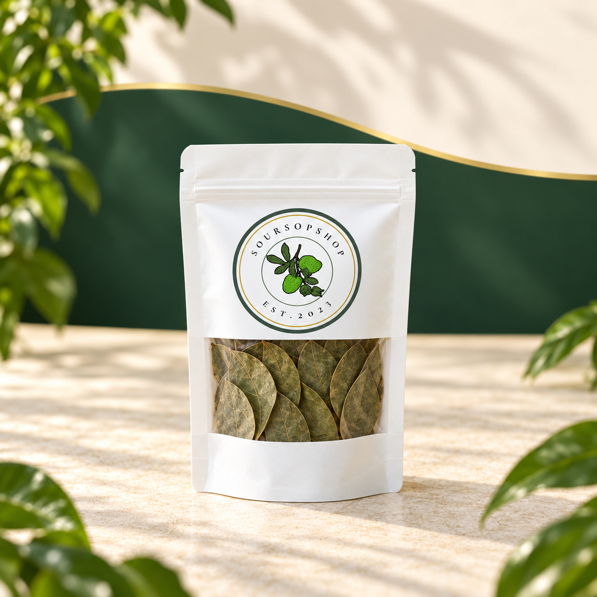 Feuilles entières séchées au Corosan naturel