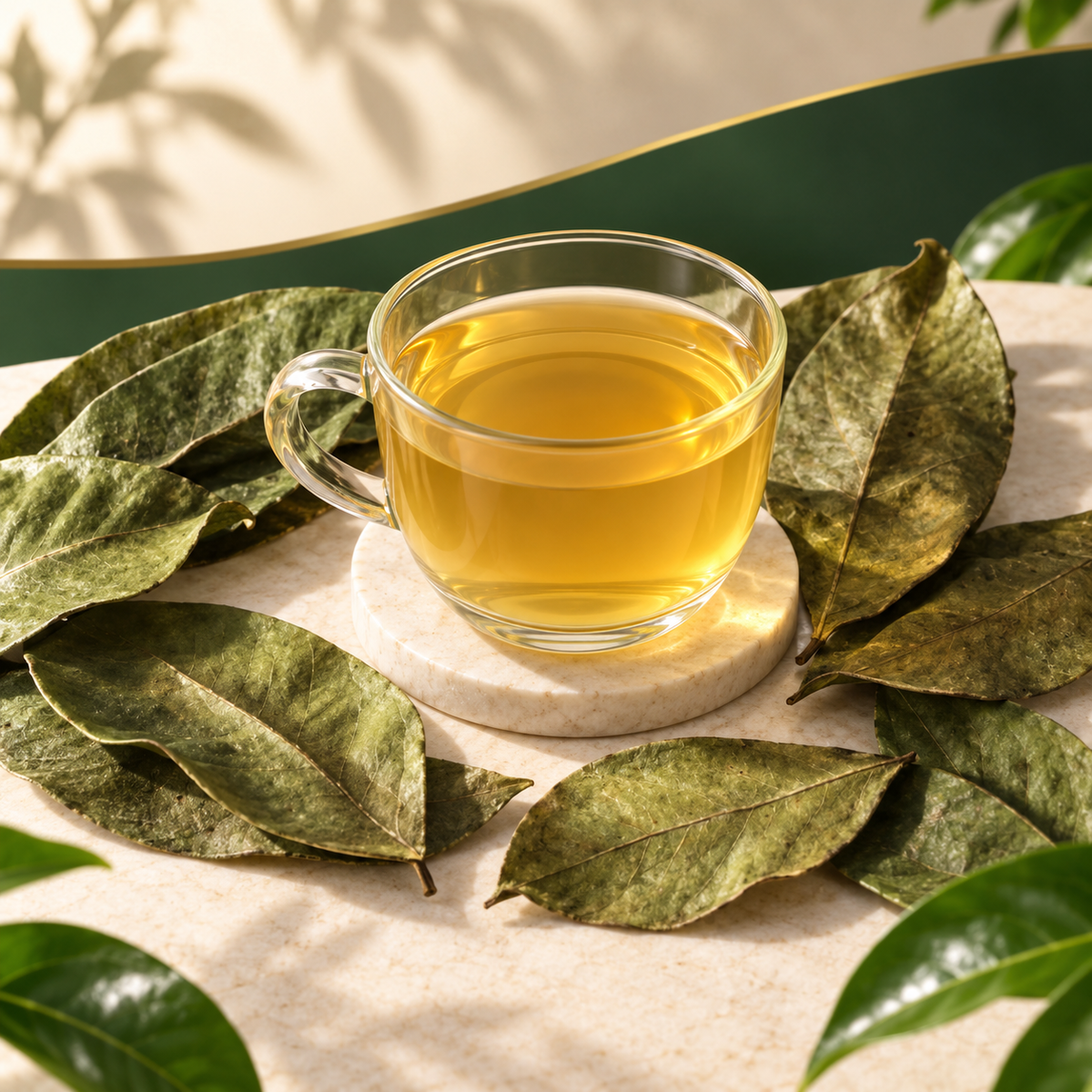 Feuilles entières séchées au Corosan naturel